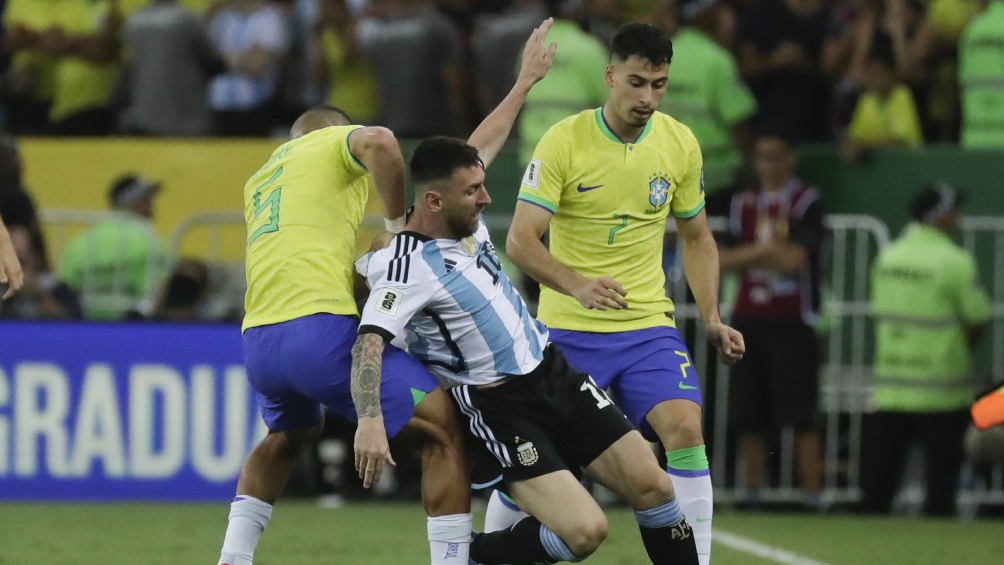 Messi, en el duelo de ayer en Maracaná