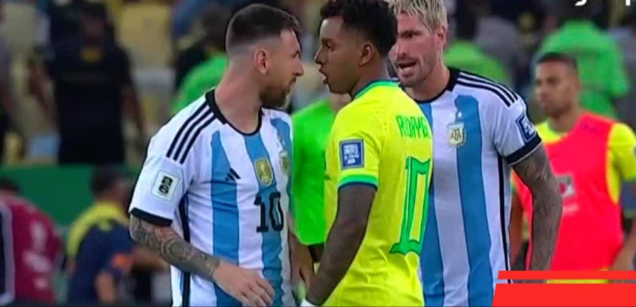 Rodrygo y Messi se encararon en Fecha FIFA