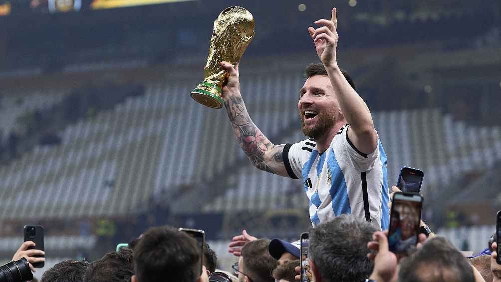 MEXSPORT Messi festeja el título mundial