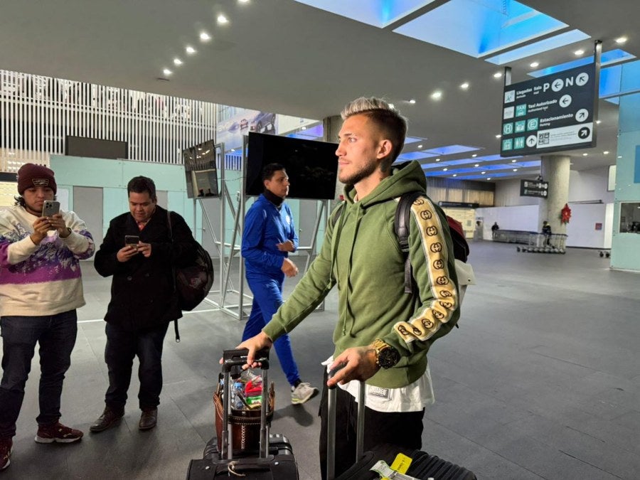 ILIANY APARICIO Gonzalo Piovi en su llegada a Ciudad de México