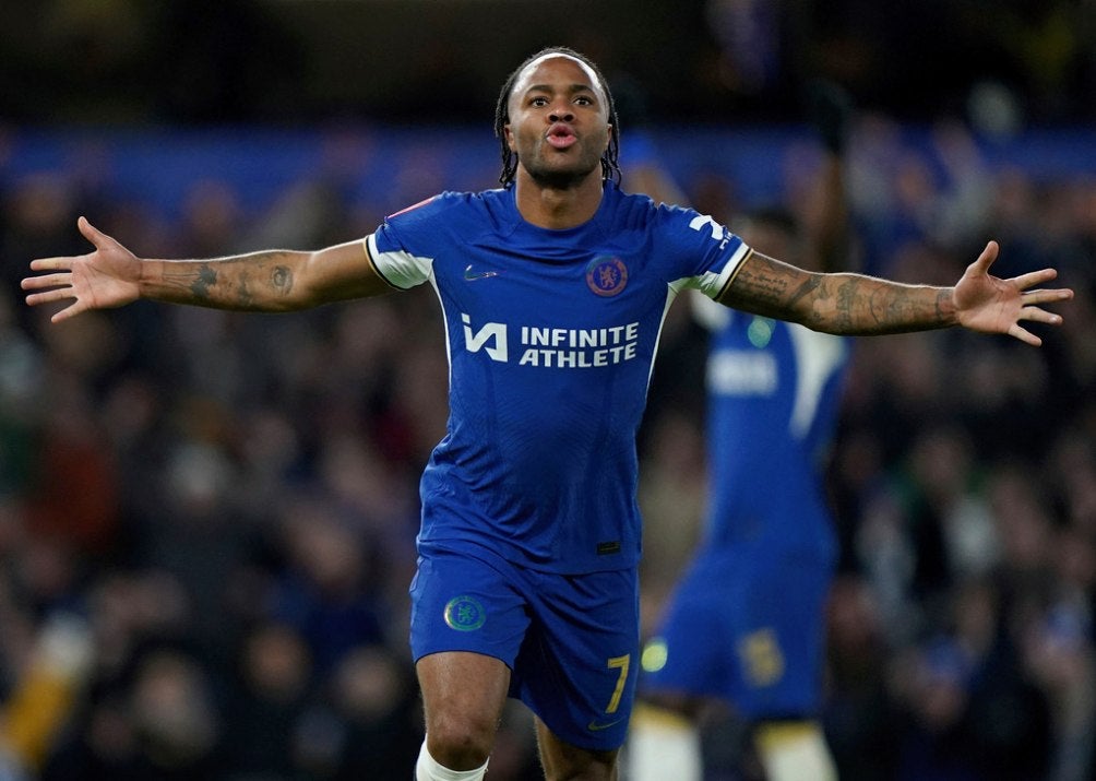 AP Raheem Sterling festeja su gol