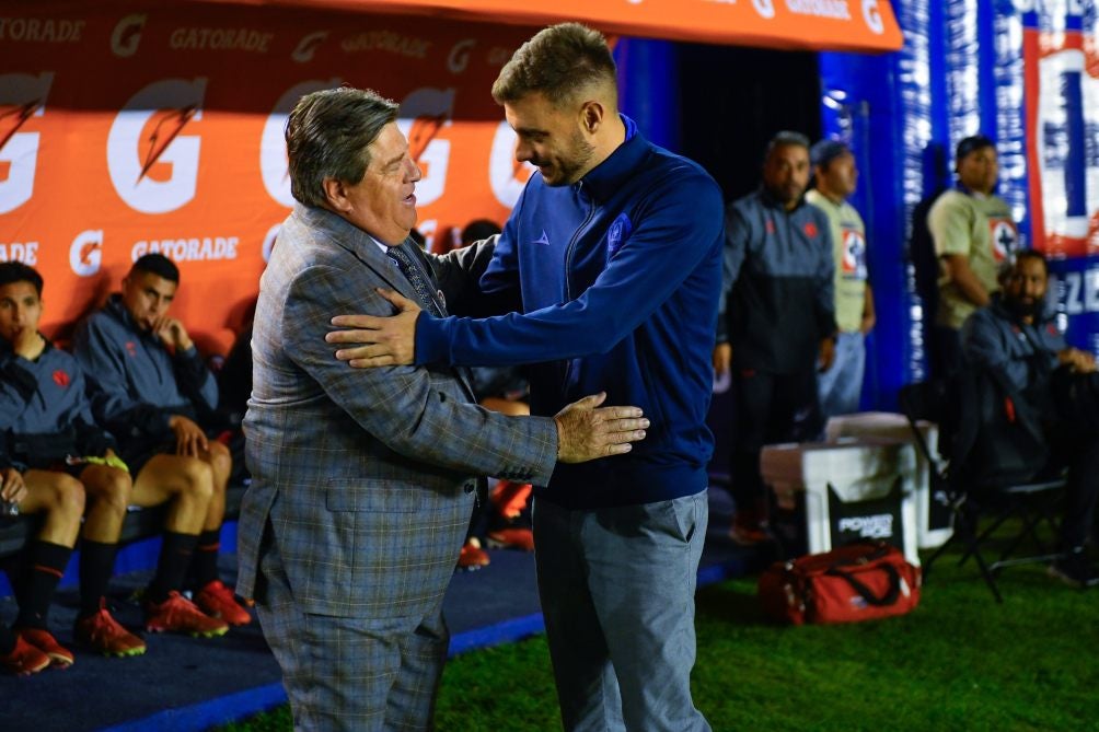 Herrera y Anselmi en el partido del Clausura 2023