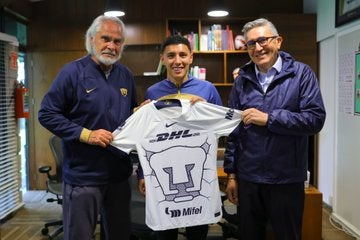 TWITTER: @PumasMX Leo Suárez ya fue presentado con Pumas