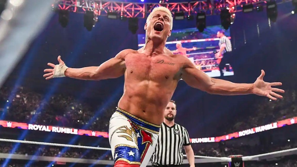 Cody había ganado su lugar al ganar Royal Rumble