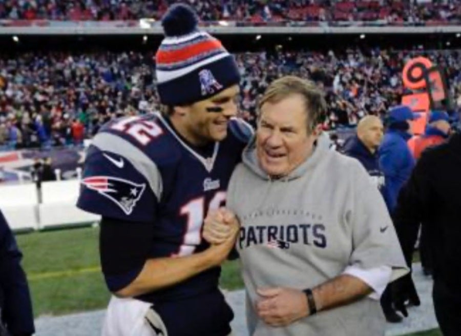  Bill Belichick con Tom Brady