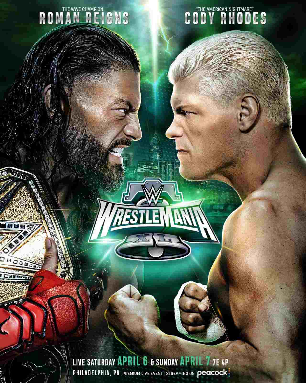 Roman Reigns vs Cody Rhodes en Wrestlemania 40