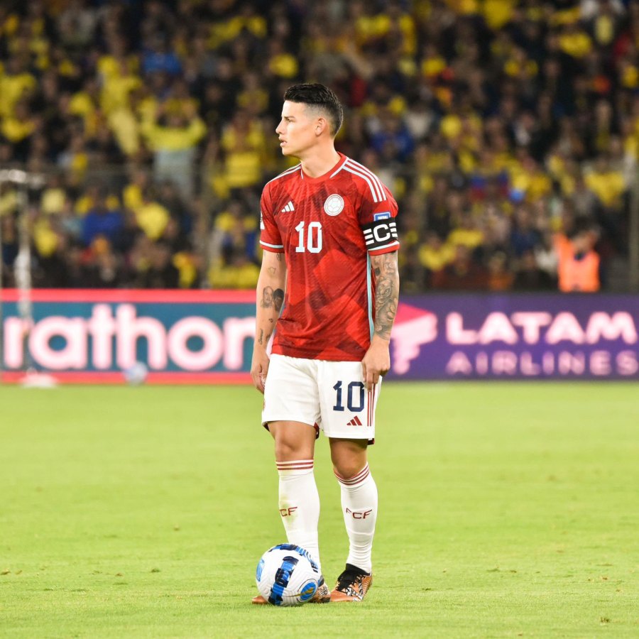 James Rodríguez con la Selección de Colombia