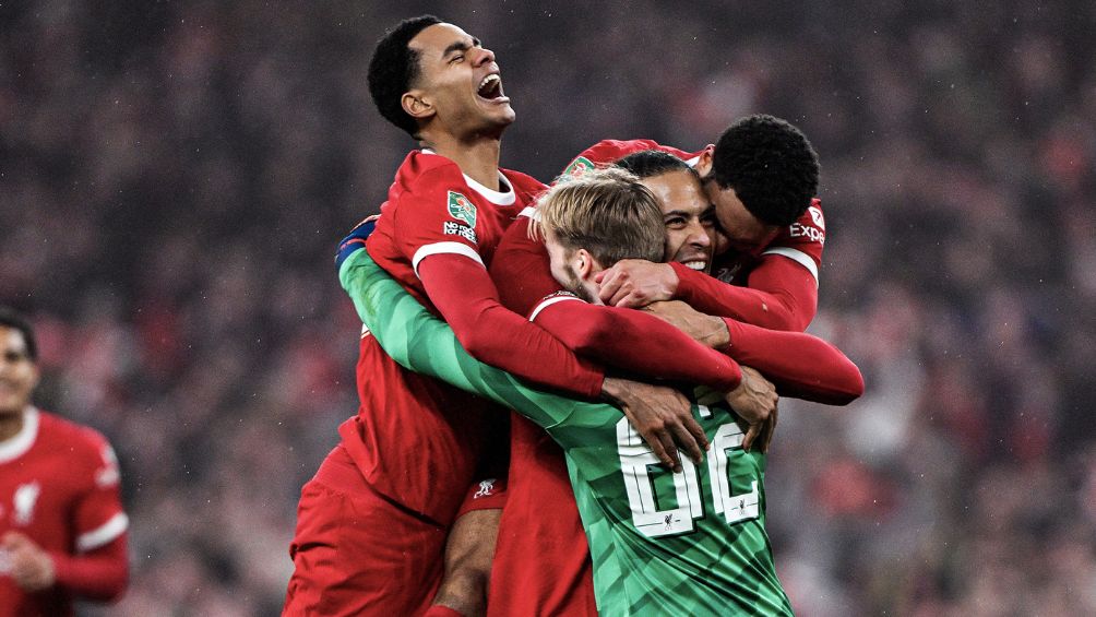 Liverpool celebra el gol del triunfo