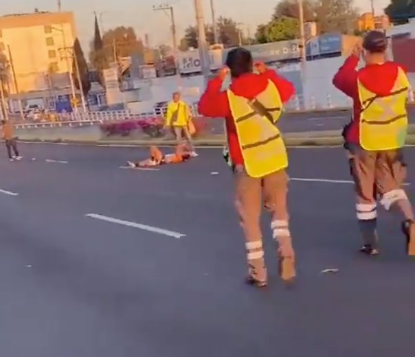 Israel Oropeza tras ser atropellado por motocicleta