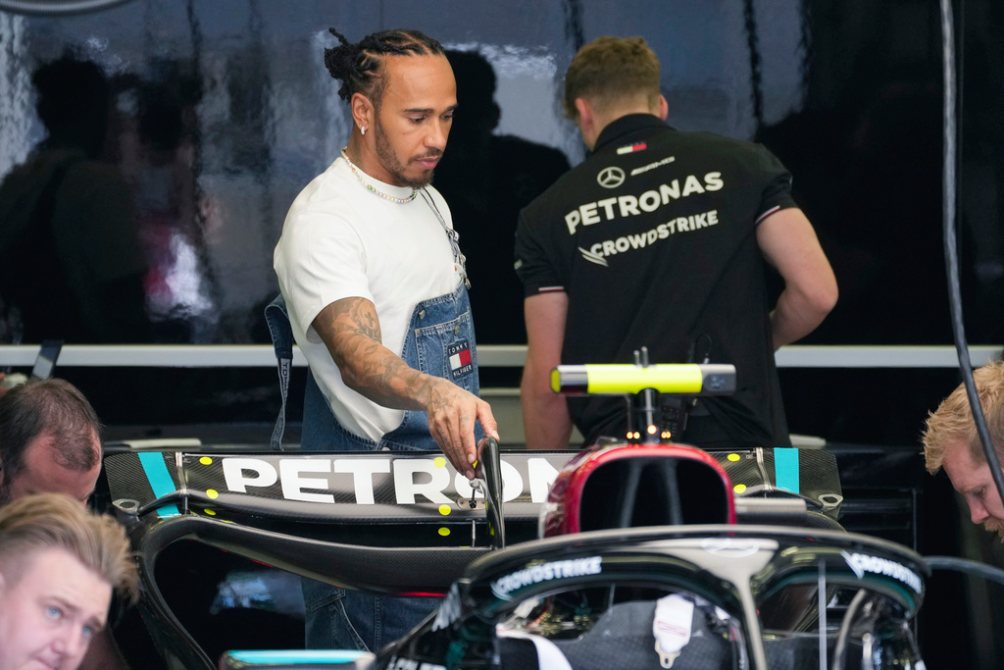 Hamilton au Grand Prix de Bahreïn
