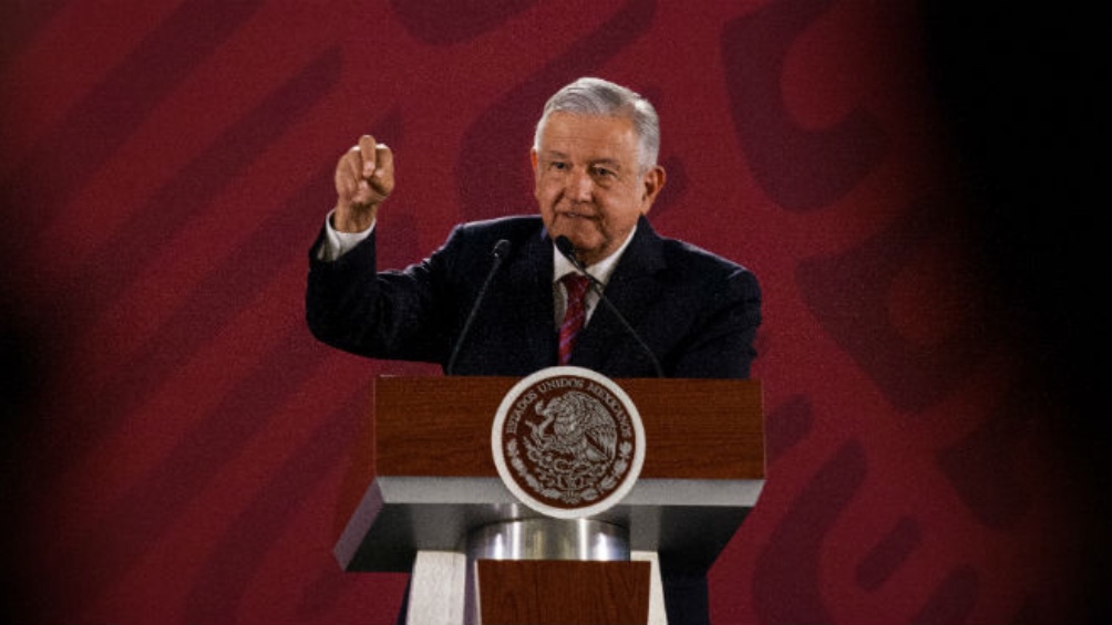 El Presidente de México en una de sus conferencias matutinas. 