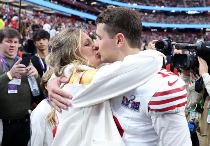 INSTAGRAM: @jennabrandt3 Jenna acompañó a Purdy en el Super Bowl 2024