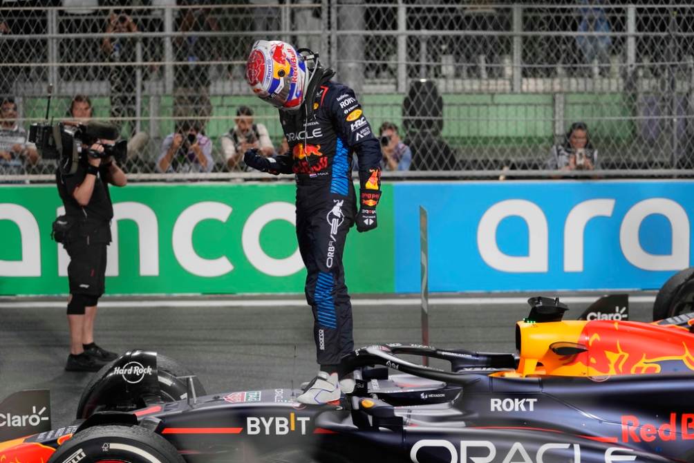 Verstappen tras su triunfo en el Gran Premio de Arabia Saudita