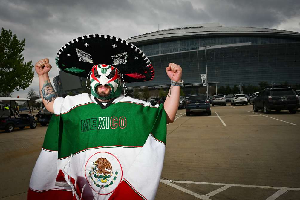 Un aficionado de México previo a la Final 