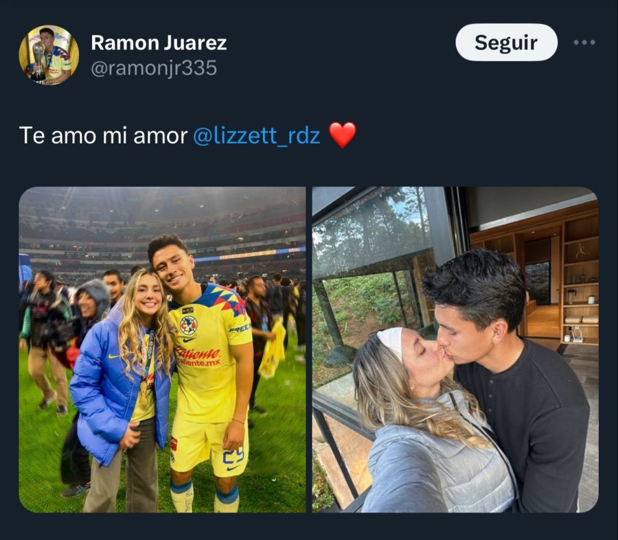 Ramón Juárez publicó fotos con su novia