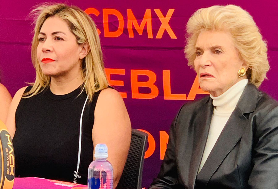 Lina Velásquez y Viviana Corcuera en conferencia