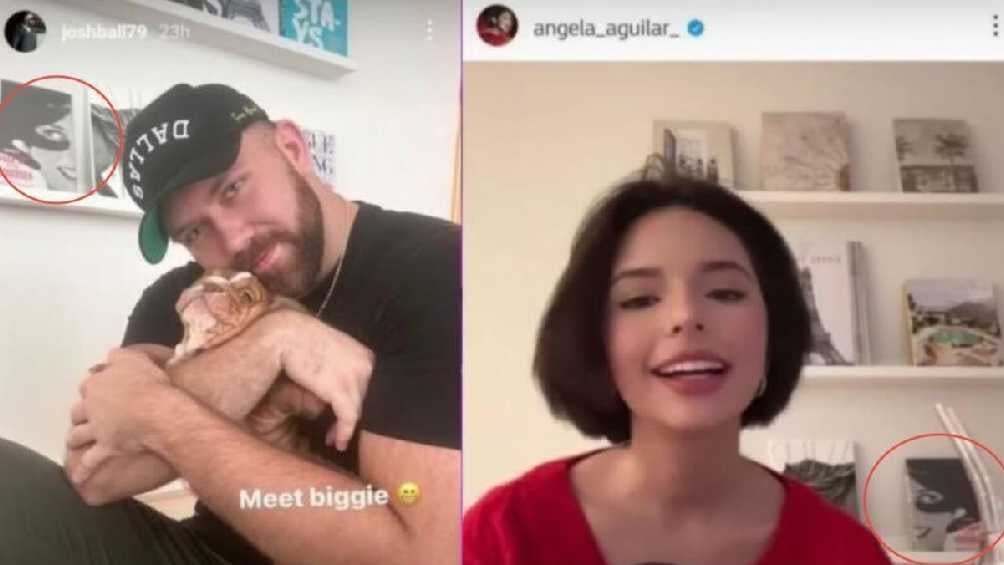 Josh y Ángela dejaron pistas en redes de su relación. IG: @angela_aguilar_/@joshball79