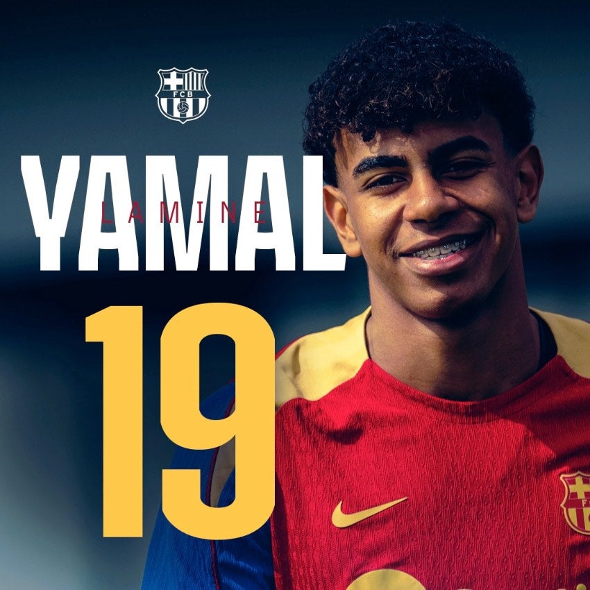 @FCBarcelona Nuevo número de Lamine Yamal