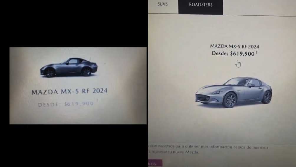 Twitter: @EsdeProfugos En los demás autos, el precio está escrito de manera correcta.