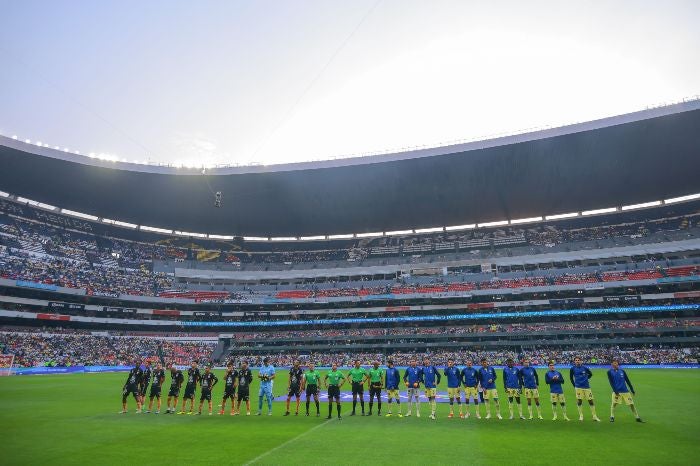Estadio Azteca previo a un partido entre América y Pachuca