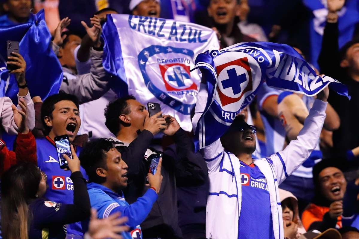 La afición de Cruz Azul llenó el Estadio Cuauhtémoc