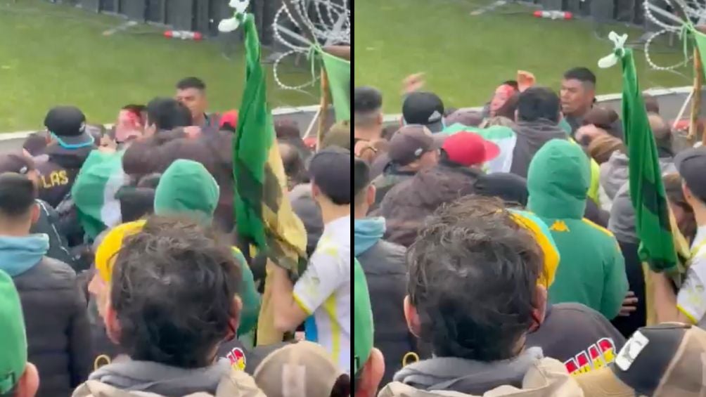 ¡De la que se salvó Keylor! Pelea a cuchillazos en la popular del Aldosivi vs Newell