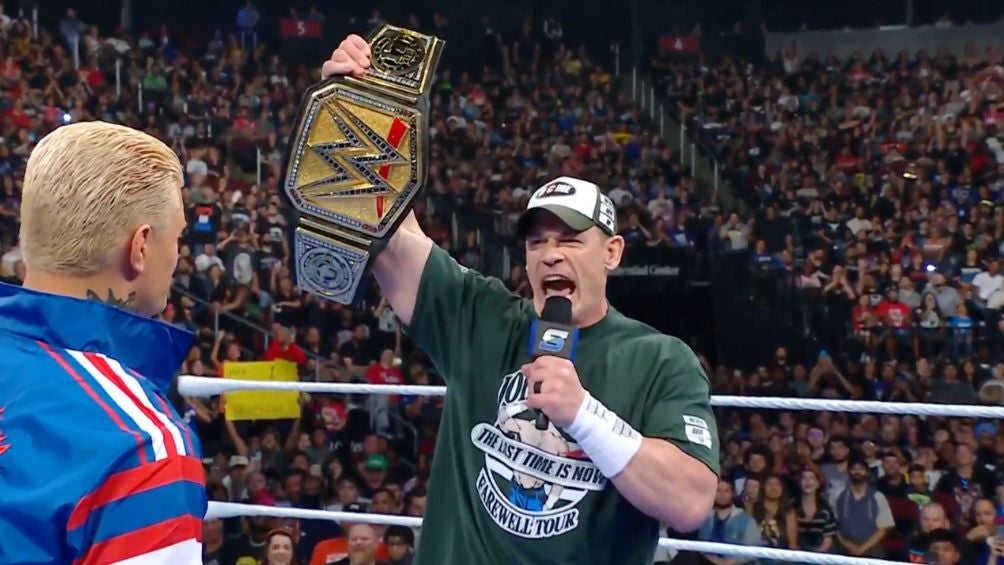 ¡Volvió! John Cena deja el Turn Heel previo a su pelea frente a Cody Rhodes. Noticias en tiempo real