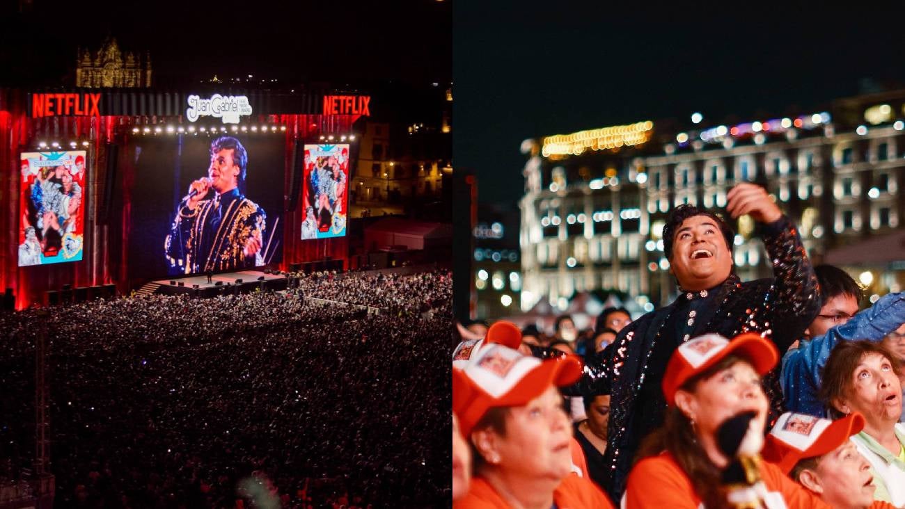 Juan Gabriel reúne a más de 170 mil personas en el Zócalo para ver su concierto en Bellas Artes