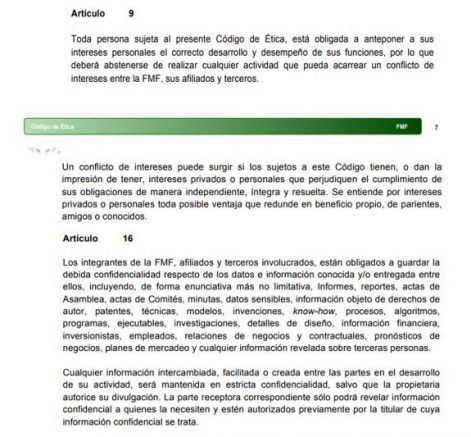 Lo que estipula el Código de Ética sobre el conflicto de intereses