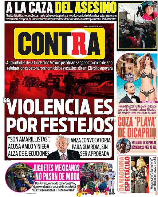 Portada Contra 03-01-2019