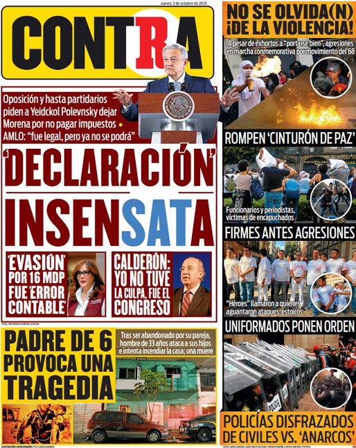 Portada 03 Octubre 2019