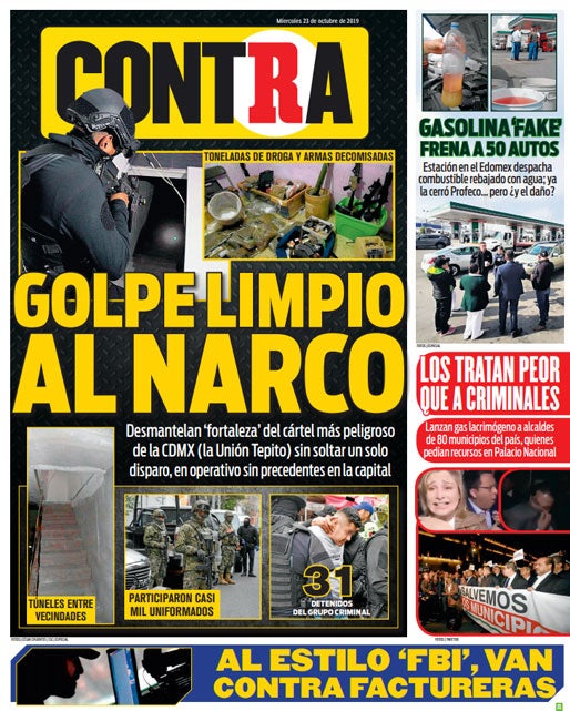 Portada Contra 23-10-2019