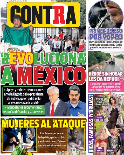 Portada 12 Noviembre 2019