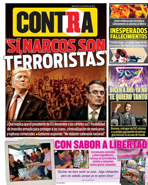 Portada Contra 27-11-2019