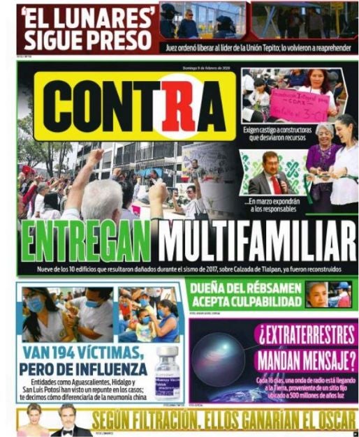 Portada 09 Febrero 2020