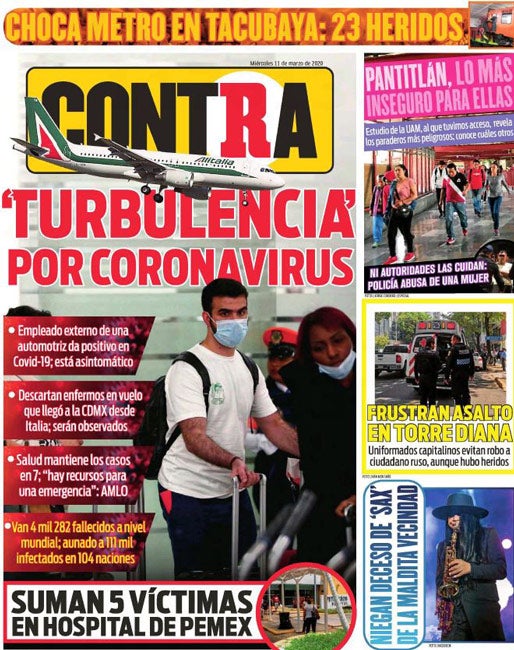 Portada 11 Marzo 2020