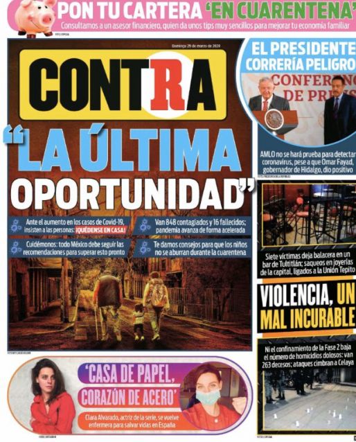 Portada 29 Marzo 2020