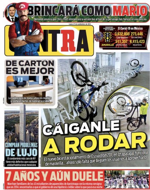 Contra Portada 27 de septiembre de 2021