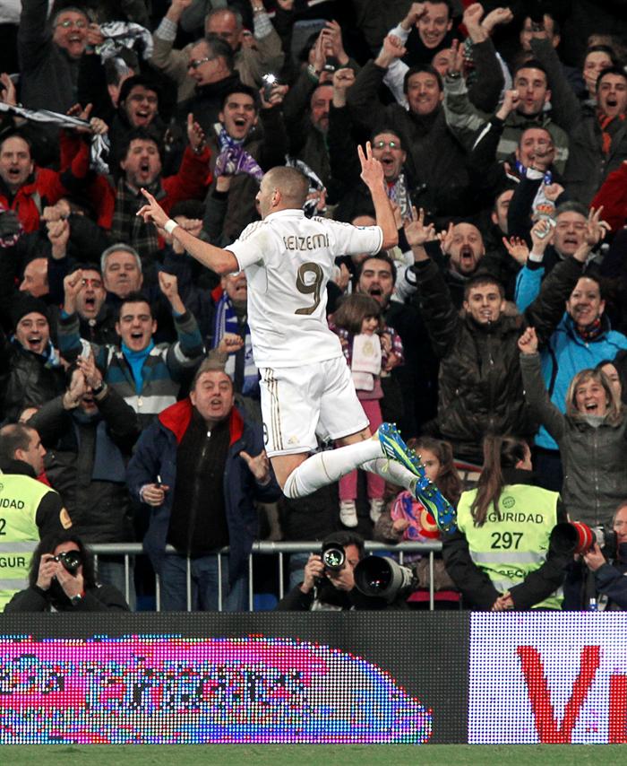 Benzema dio el gol de la victoria los madridistas. FOTO: EFE