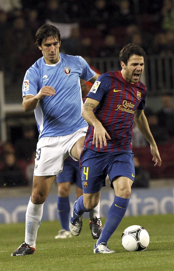 El equipo culé como siempre salió por el rival. FOTO: EFE