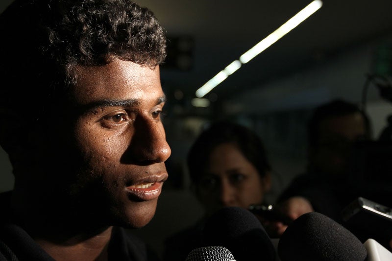 El delantero se dijo feliz por llegar a La Máquina. FOTO: MIGUEL PONTÓN