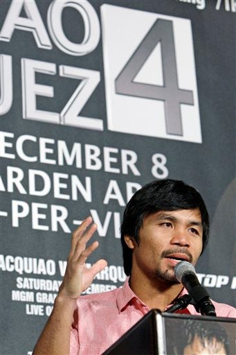 Pacquiao señaló que en esta pelea desea acabar con las dudas que han surgido en la mente de muchos fanáticos del box | AP