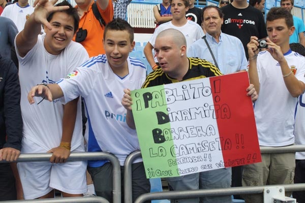 Los fanáticos le dieron una calurosa bienvenida. FOTO: MARIO VIALLAGRÁN