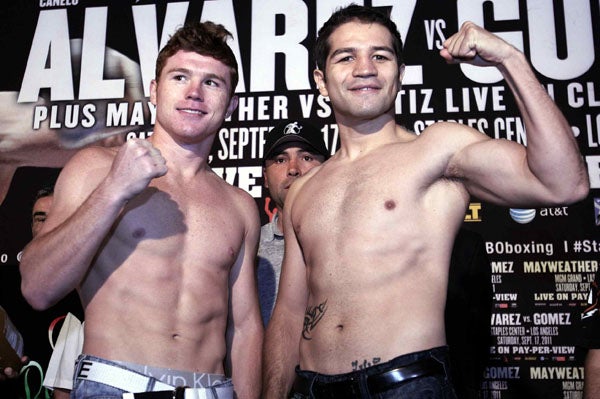 El Canelo y Alfonso Gómez superaron la báscula RÉCORD