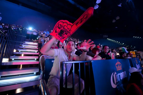 Dentro de la Arena MGM Grand se disfrutaba de la fiesta del boxeo | CÉSAR VICUÑA