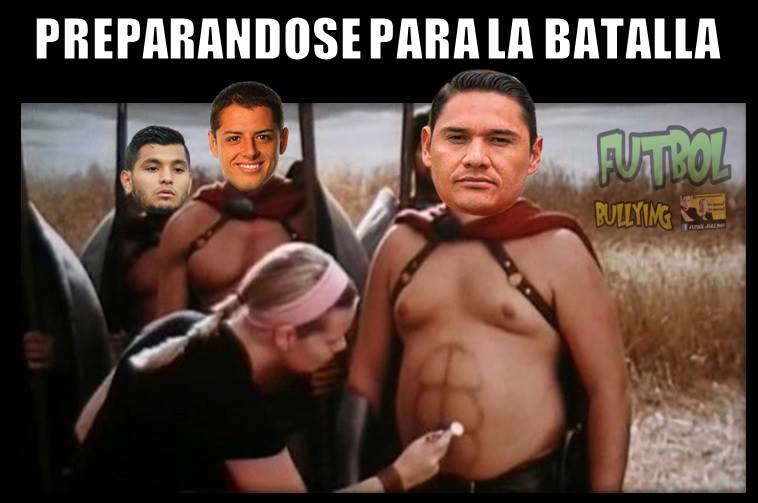 Muñoz durante el calentamiento