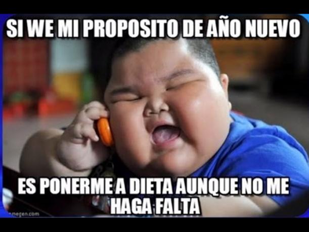 Uno de los deseos fue ponerse a dieta