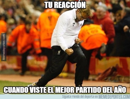 Klopp y su festejo, por si quedaban dudas