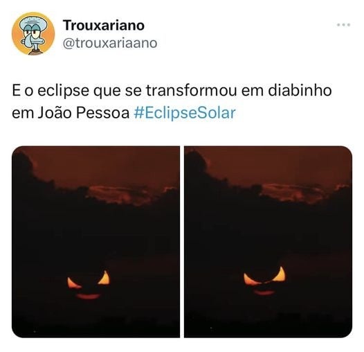 Hay quienes vieron señales en el eclipse