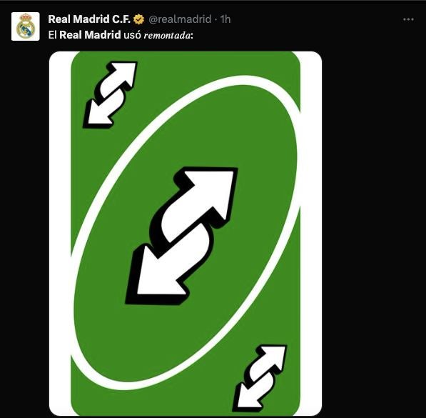 El Madrid y su carta favorita